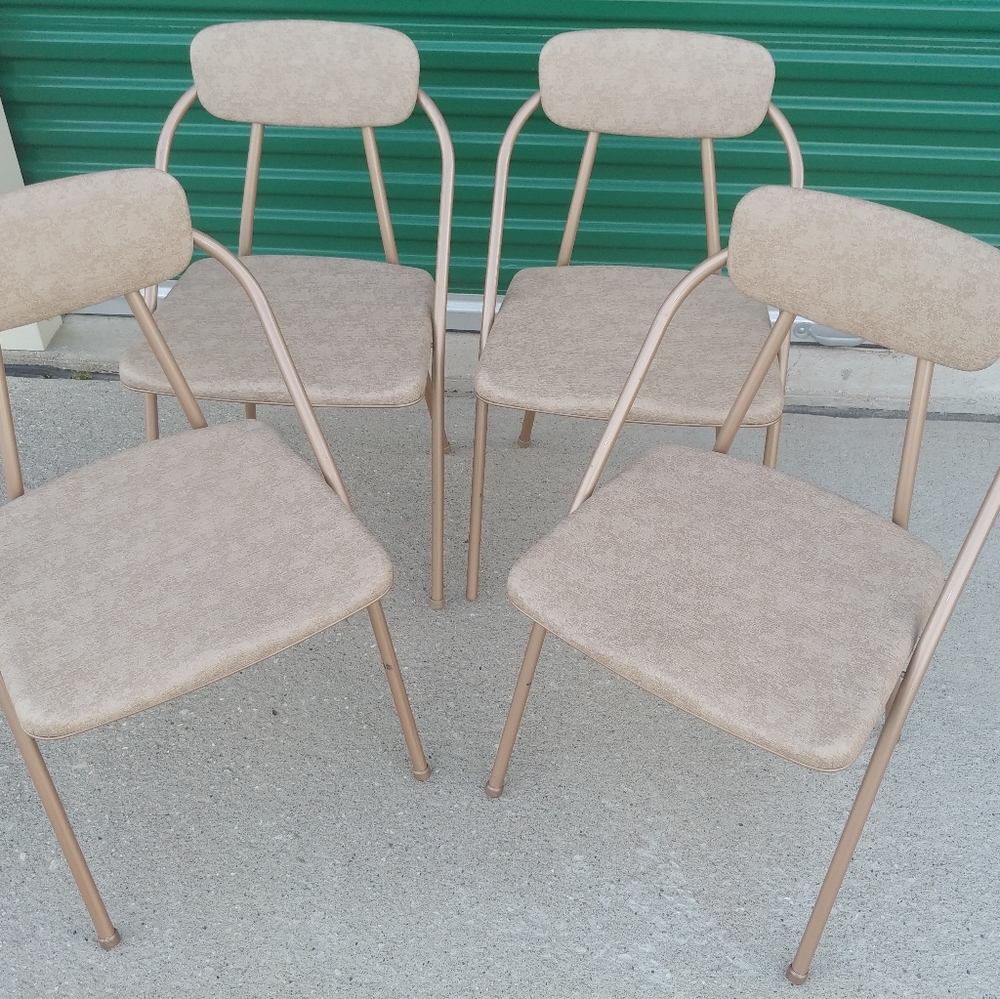 4 Vintage Costco Hamilton folding chairs MCM